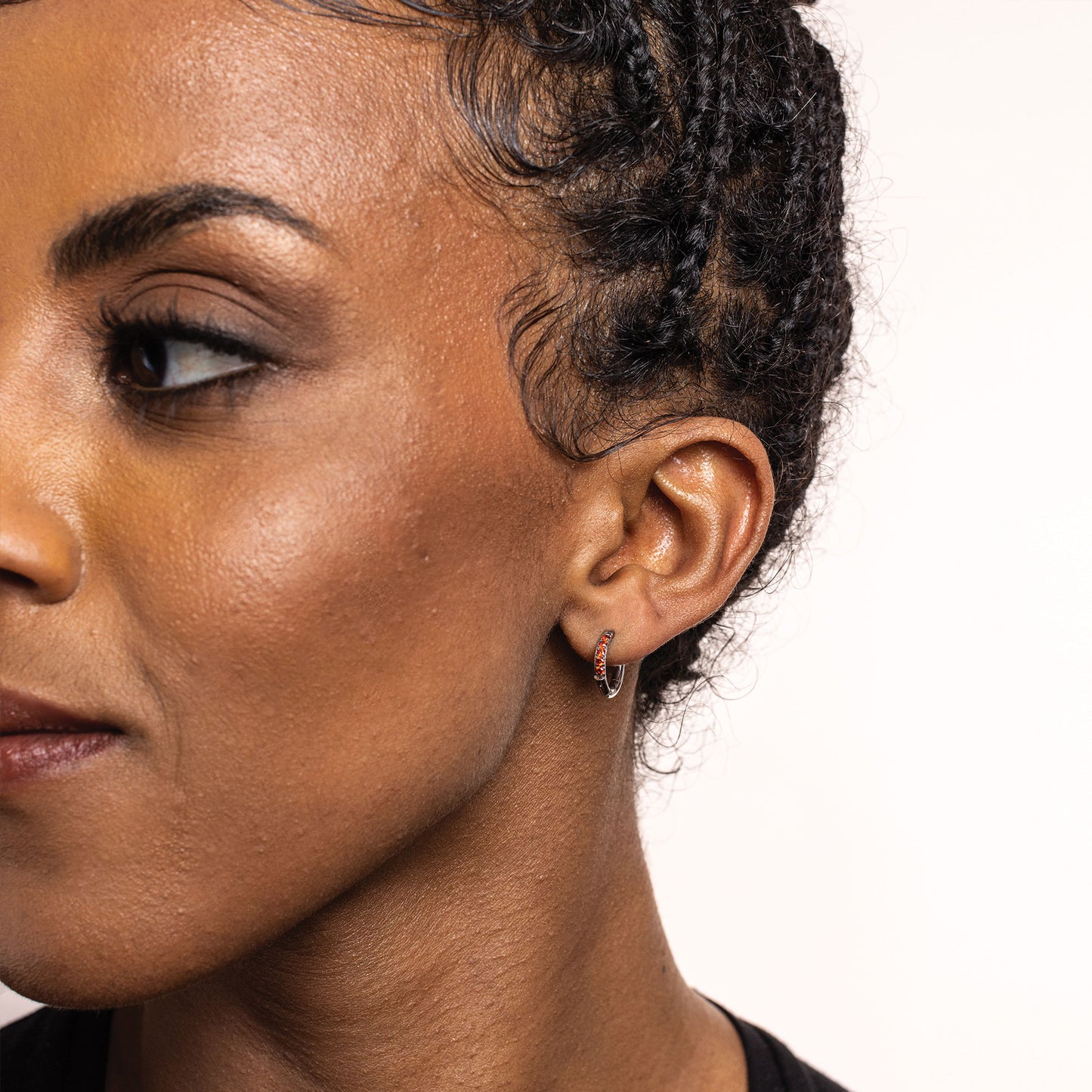 Orecchino Singolo Scattino Rosso 12 mm