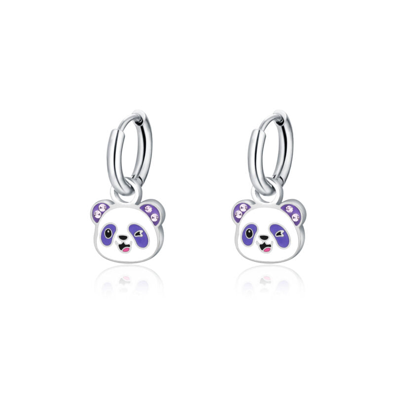 Orecchini Paio Pendenti Panda
