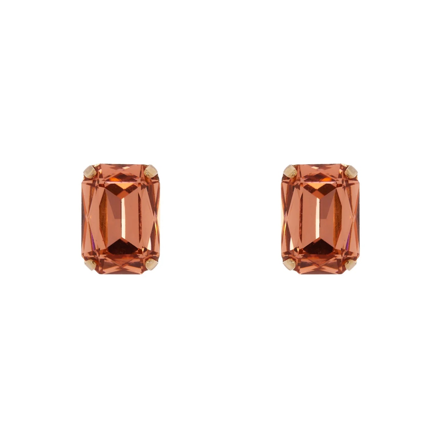 Orecchini cristallo emerald Santa Margherita - Rosa