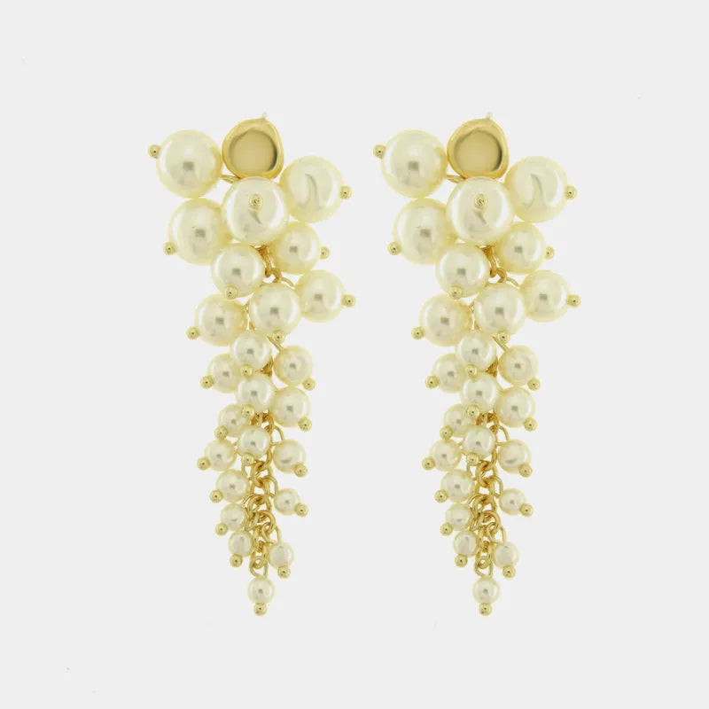 Orecchini in Metallo con perle