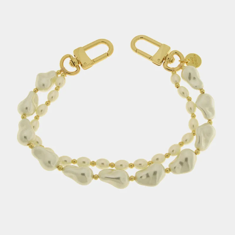 Accessorio borsa in Metallo multifilo con perle