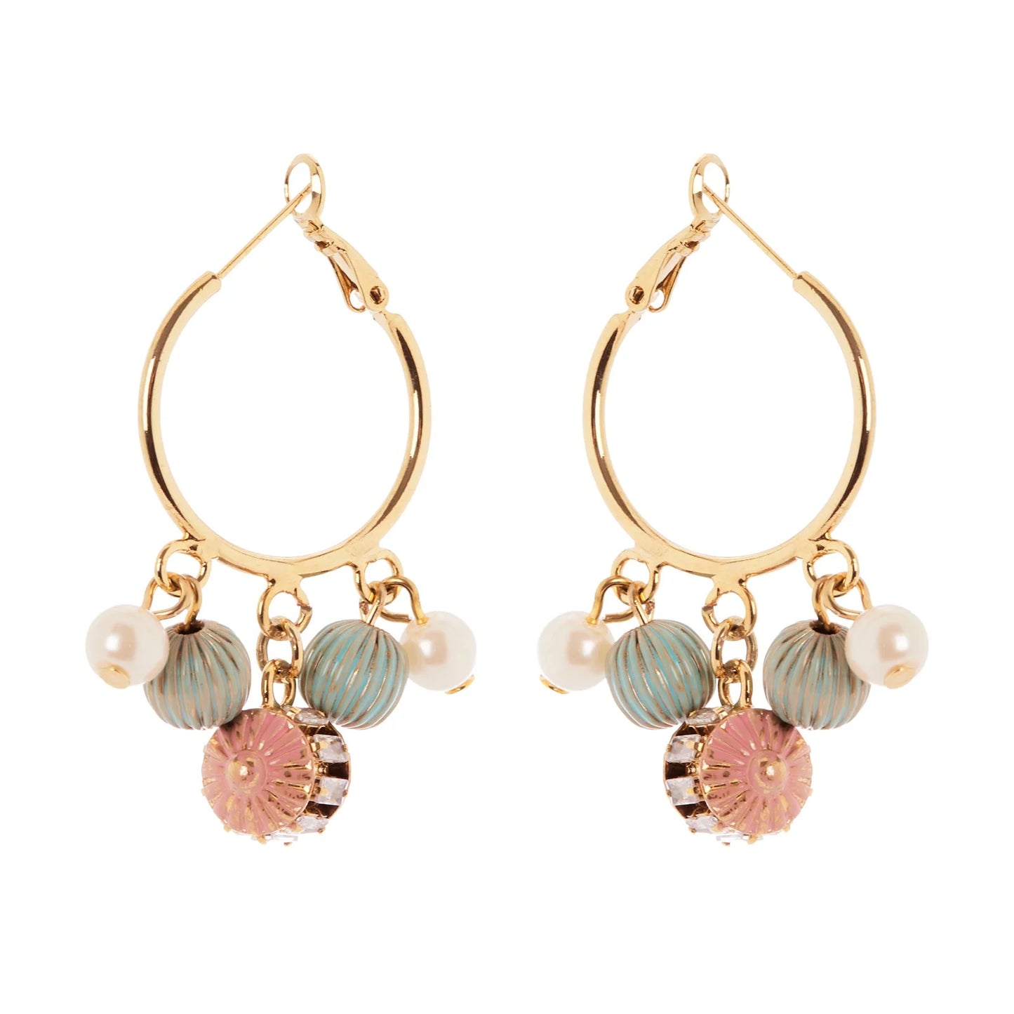 Orecchini cerchio fascia stretta e charm Tarocchi - Multicolor