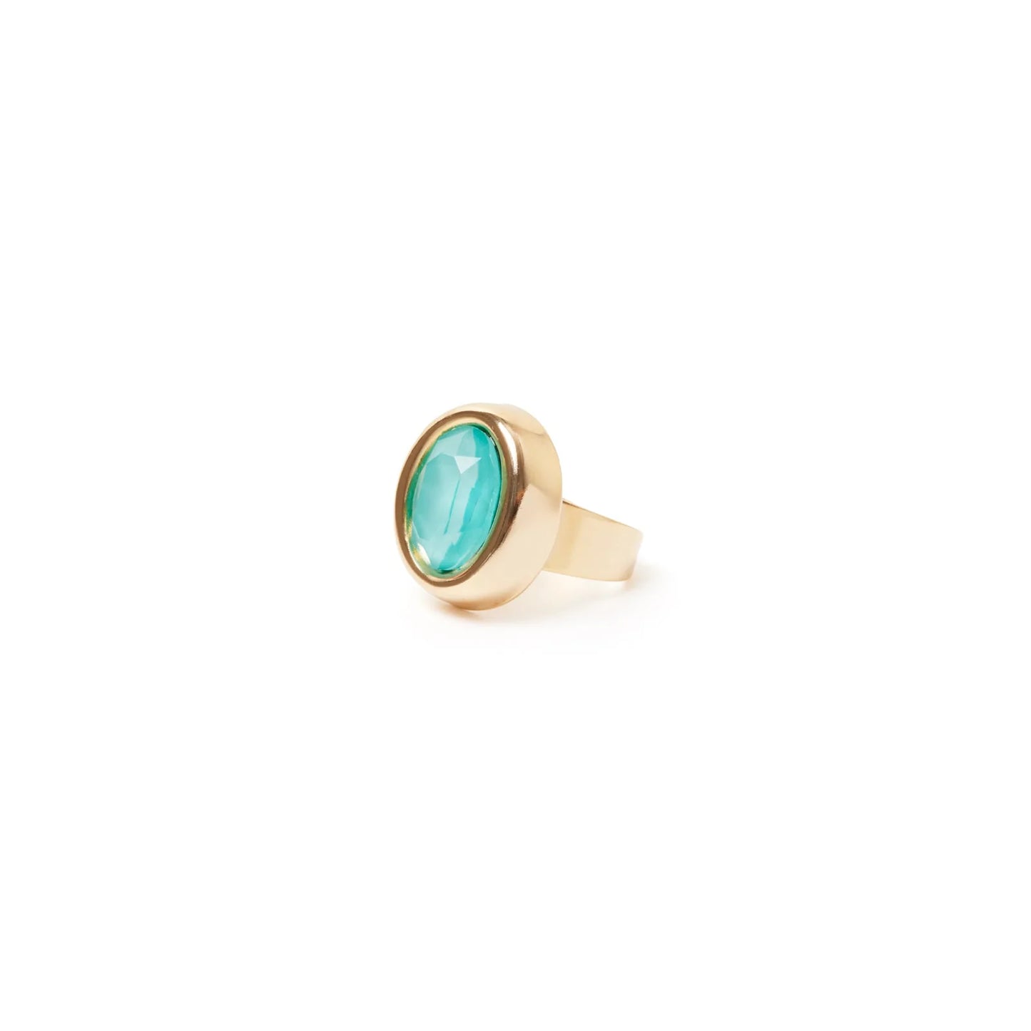 Anello con top ovale Ribera - Blu