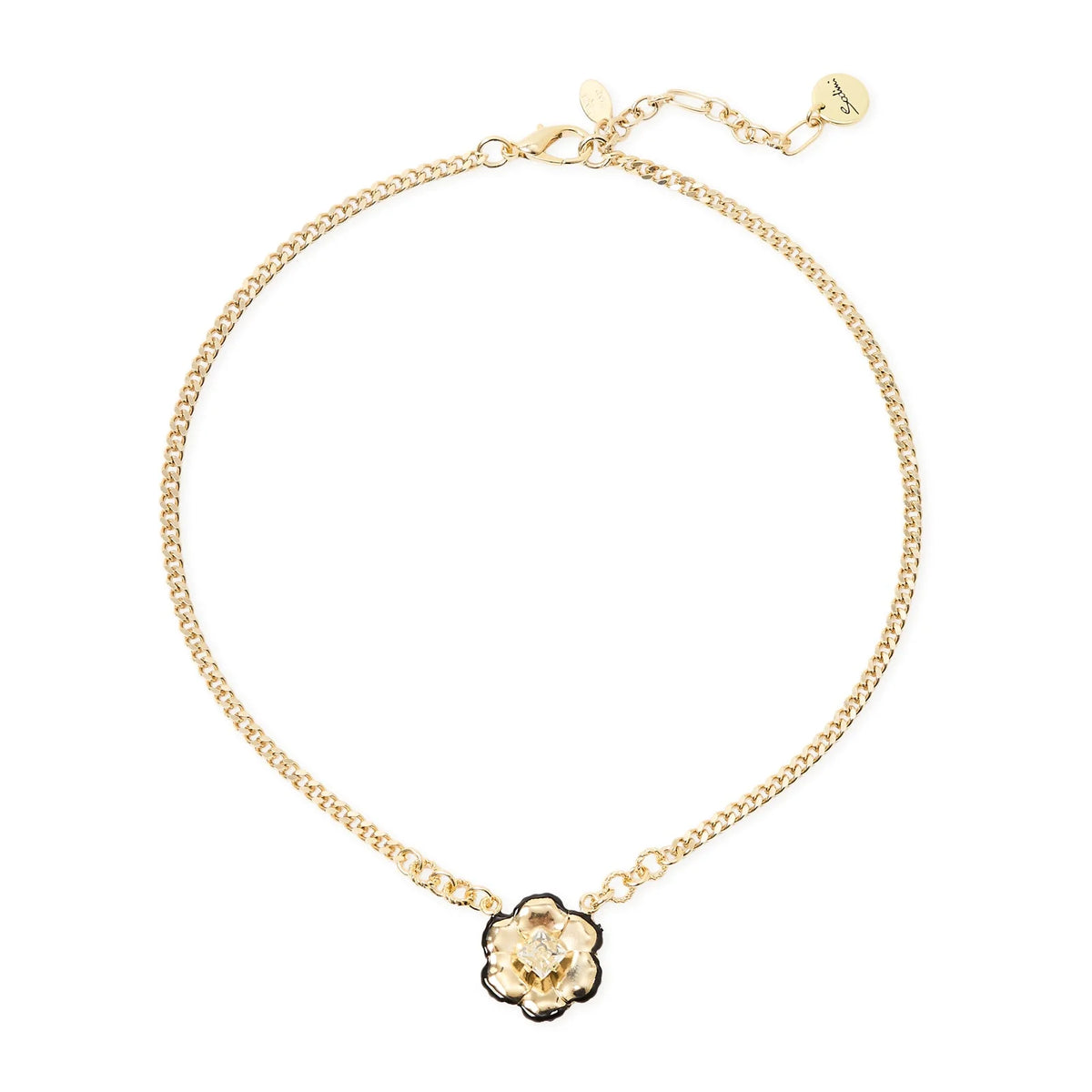 Collana corta groumette fiore La Dame - Oro