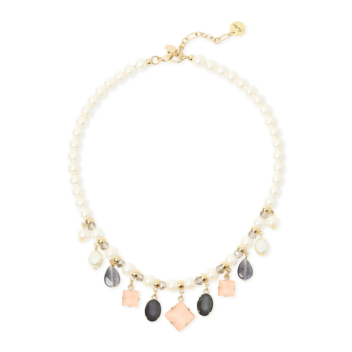 Collana corta perle e pendenti Hera - Multicolor