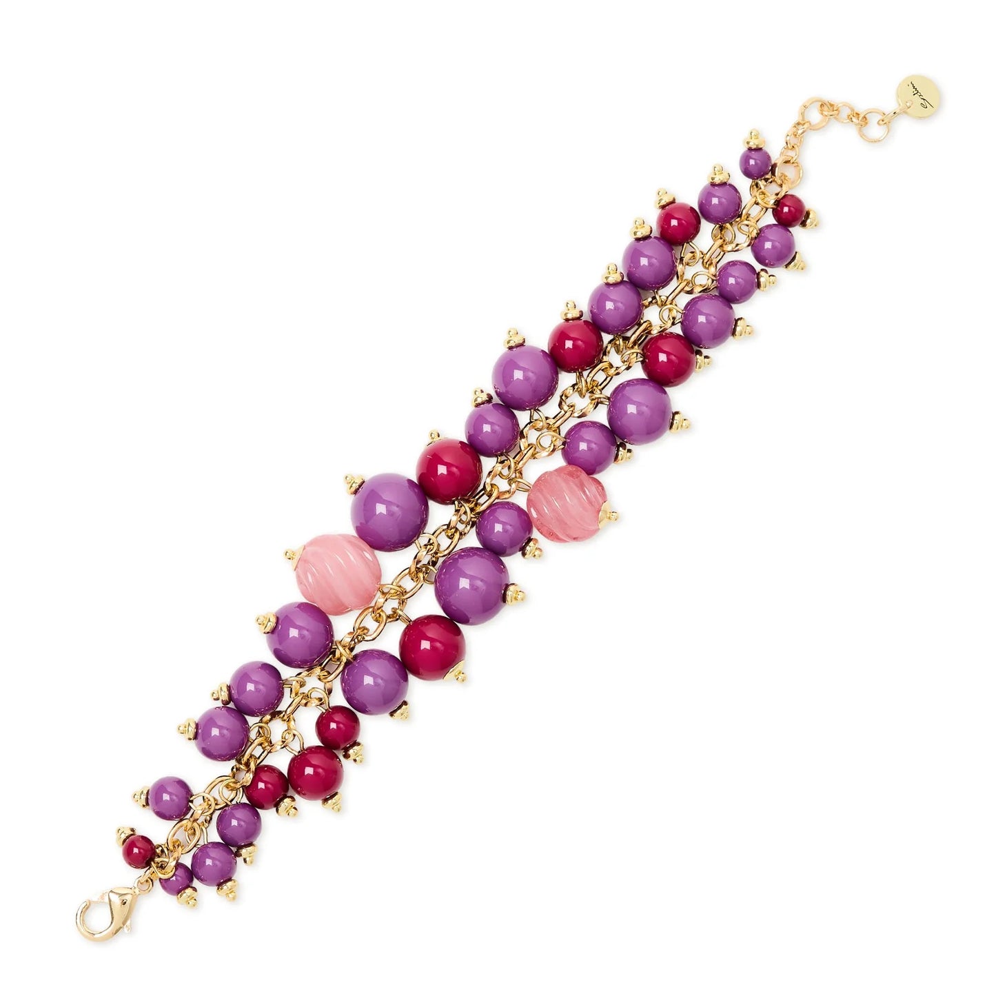 Bracciale grappolo Belle Epoque - Viola