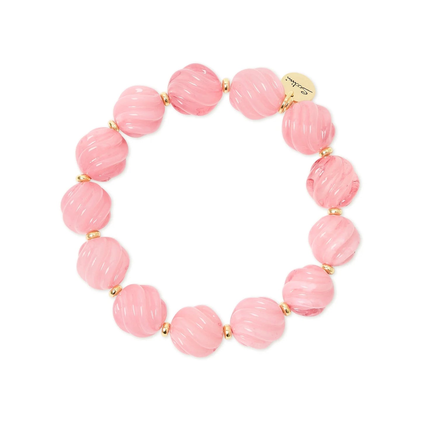 Bracciale elastico boule rigate Belle Epoque - Viola