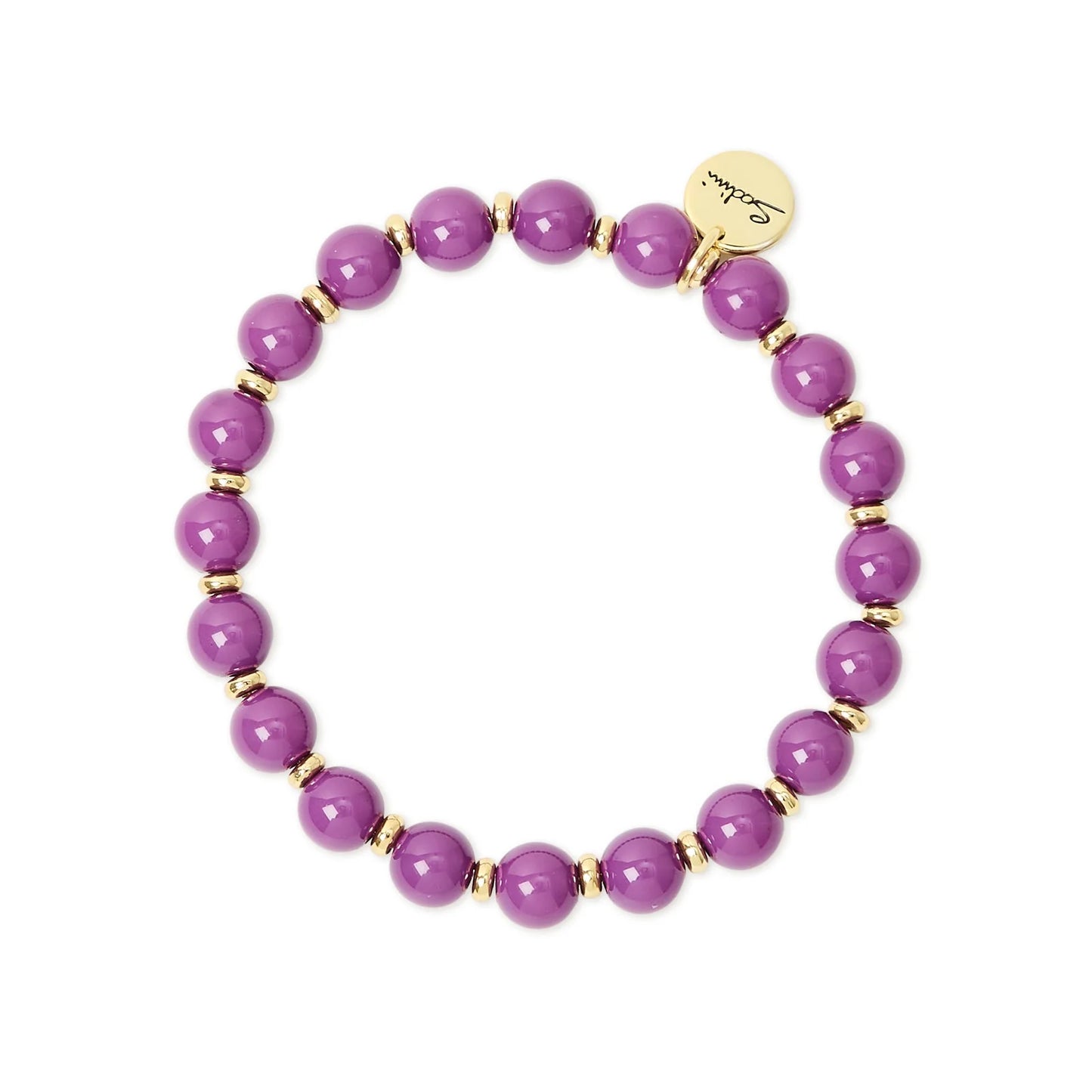 Bracciale elastico piccole sfere Belle Epoque - Viola