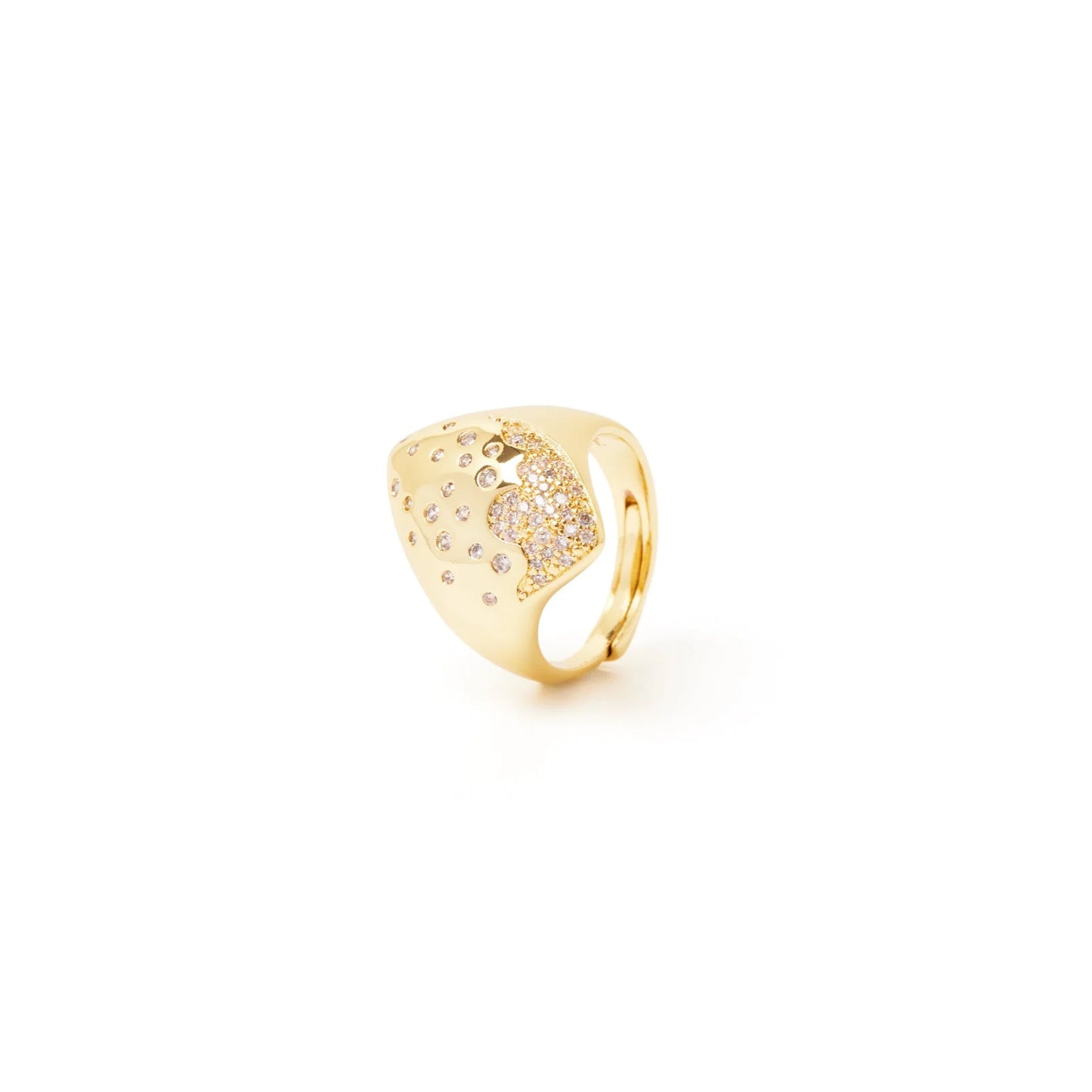 Anello stella cadente Trinità dei Monti - Oro