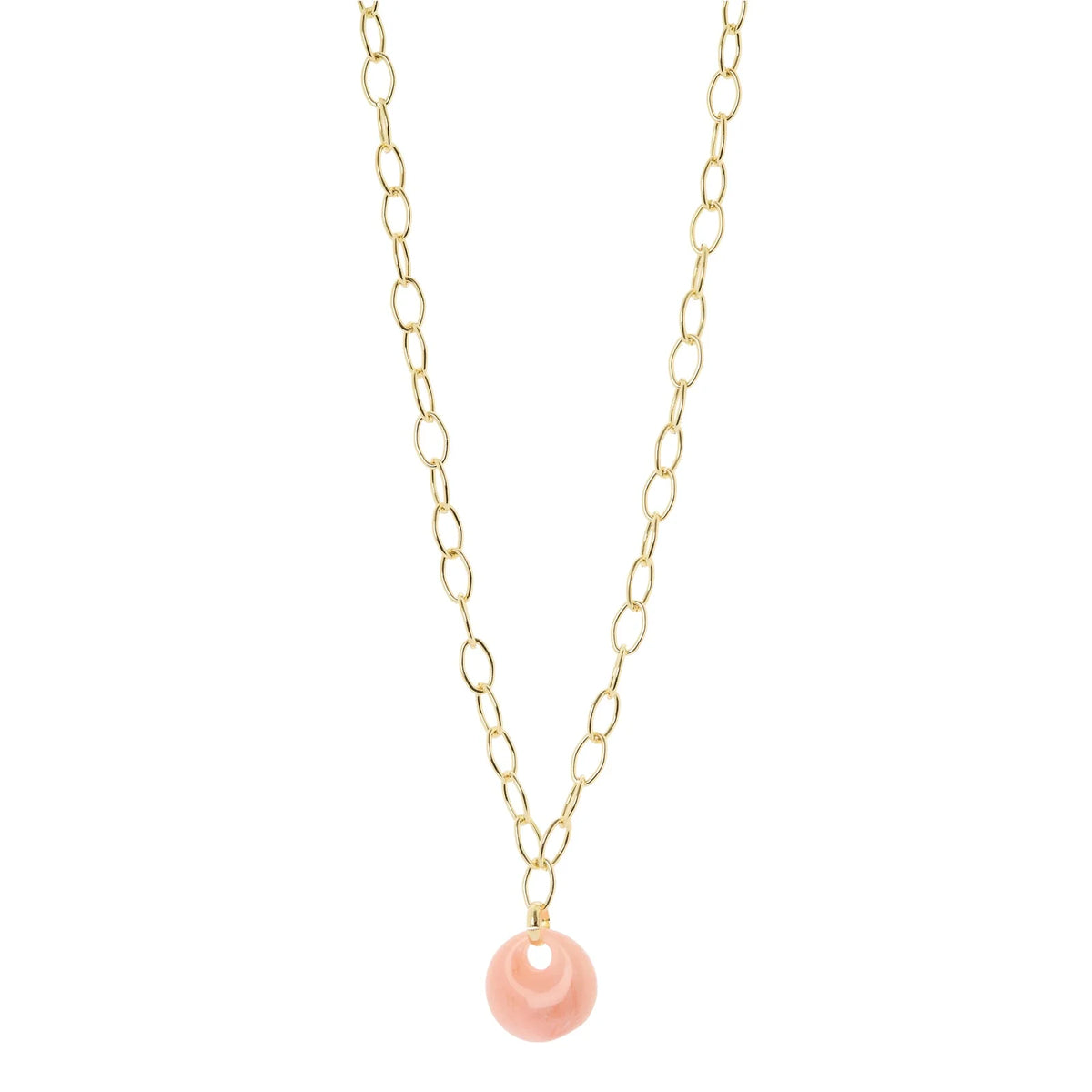 Collana catena disco Harper - Rosa