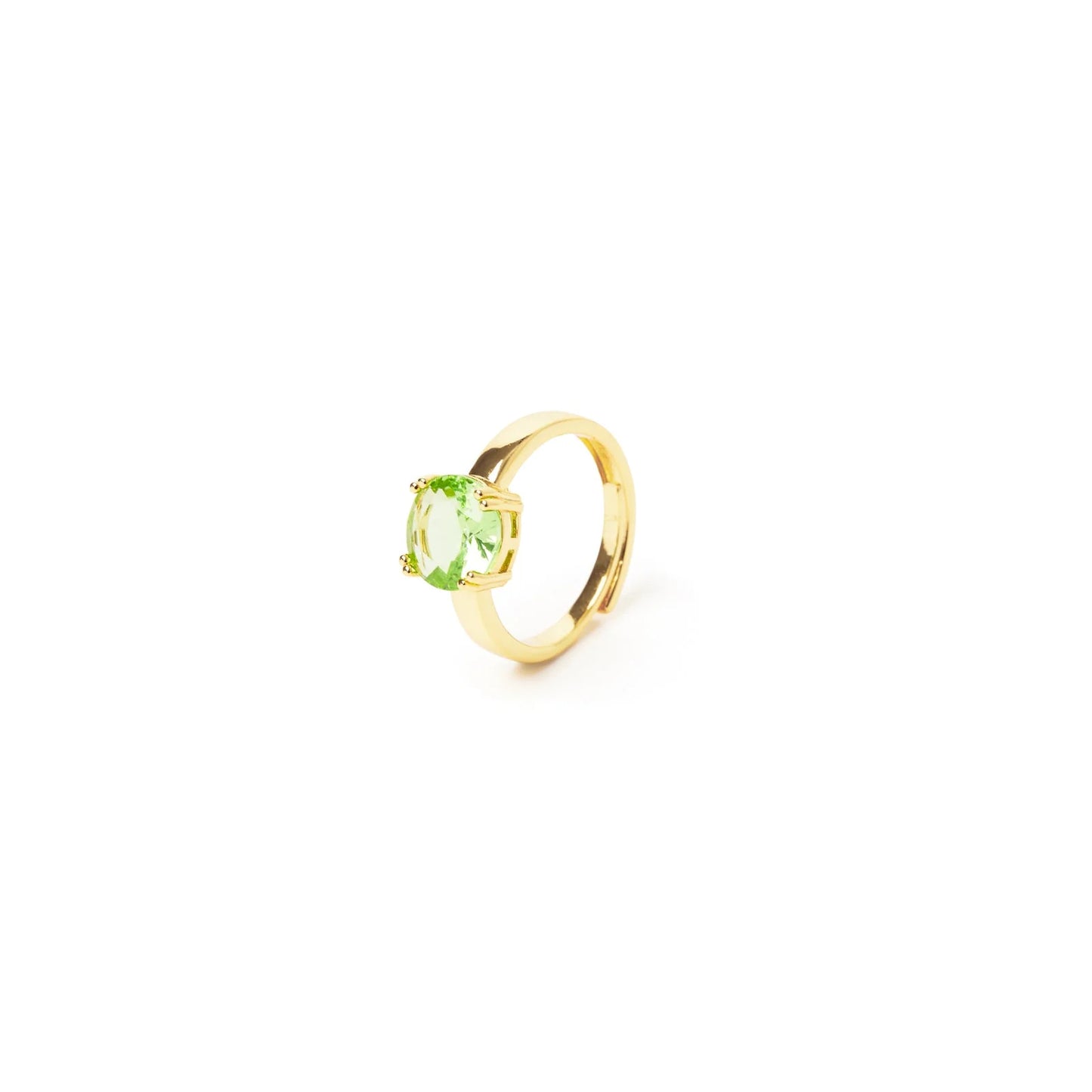 Anello punto luce Ninfa - Verde