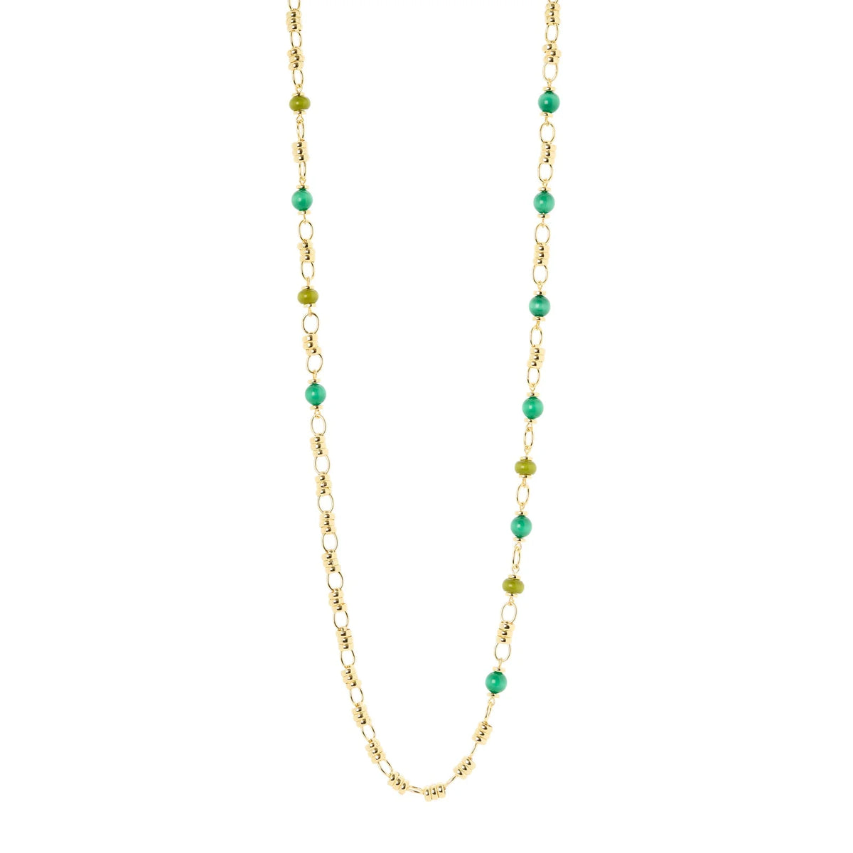 Collana lunga Modern Muse - Verde