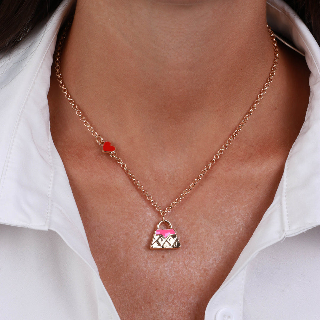 Collana in Metallo con borsetta Amocapri