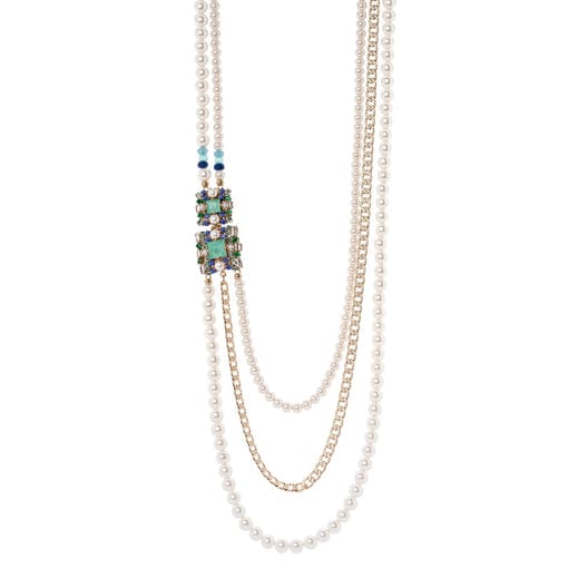 Collana multifilo Sirens - Blu