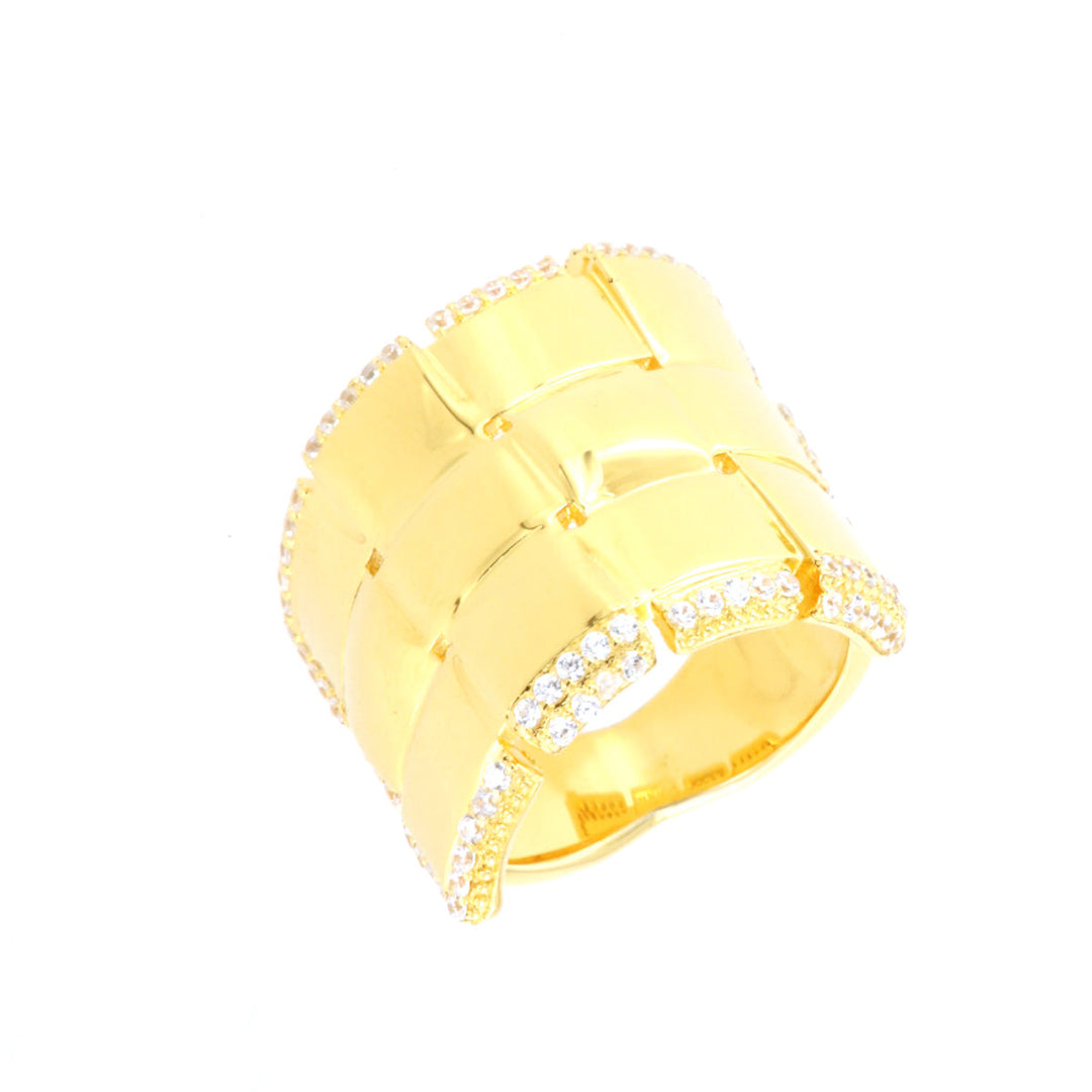 Anello in Argento 925 con zirconi bianchi