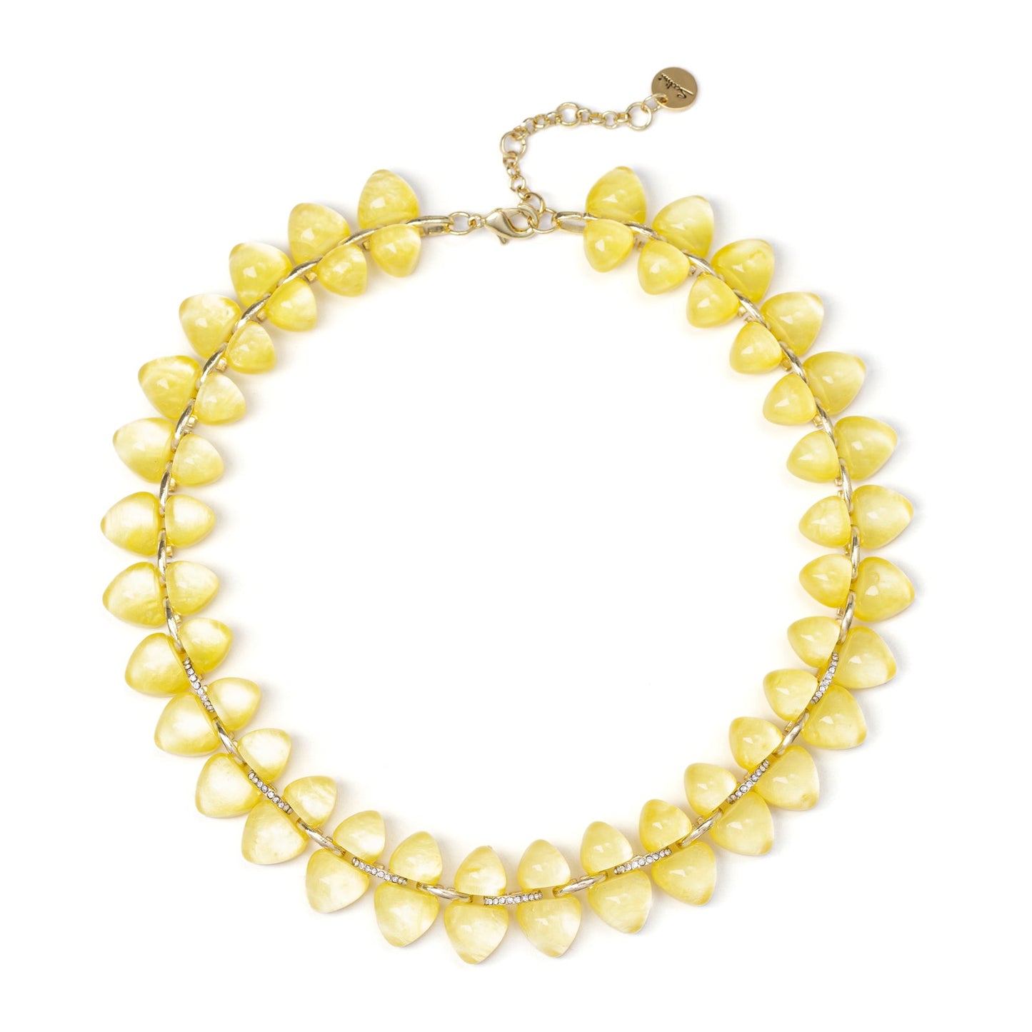 Collana corta con duplice filo Cocoon - Giallo