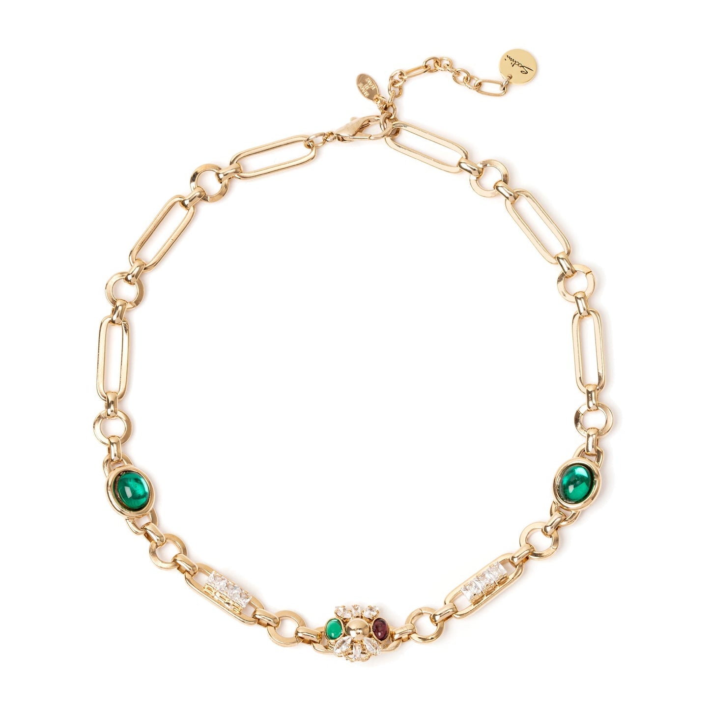 Girocollo catena e charm Mylitta - Bordeaux