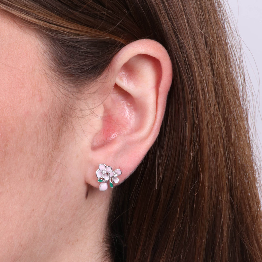 Orecchini in Argento 925 con fiori a lobo