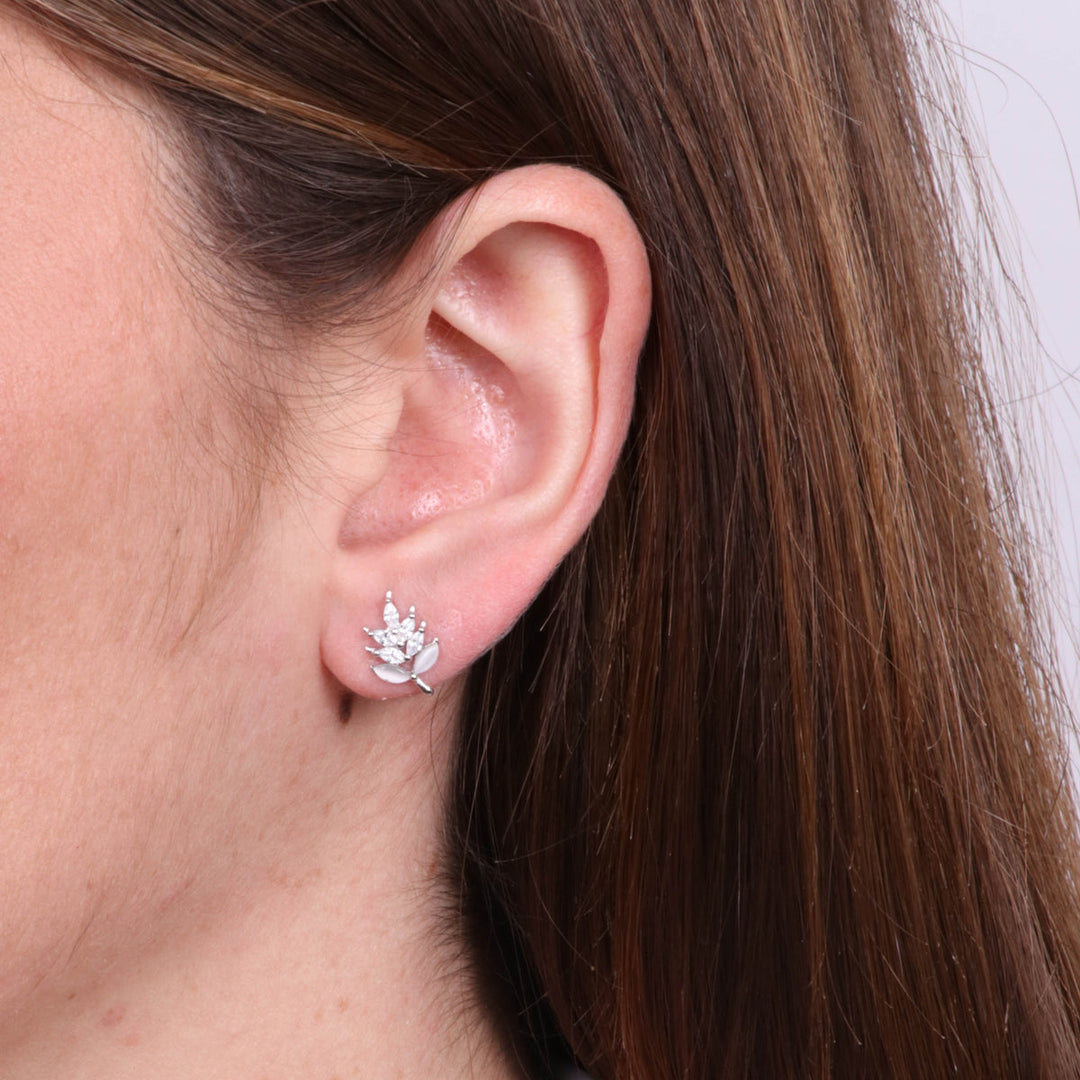 Orecchini in Argento 925 con fiori a lobo