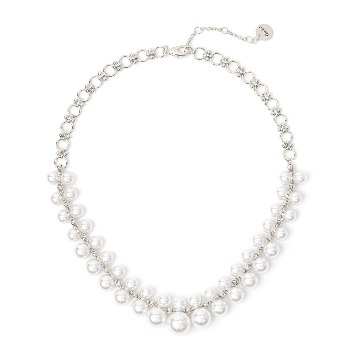 Collana corta con coppie di perle Ninive - Argento