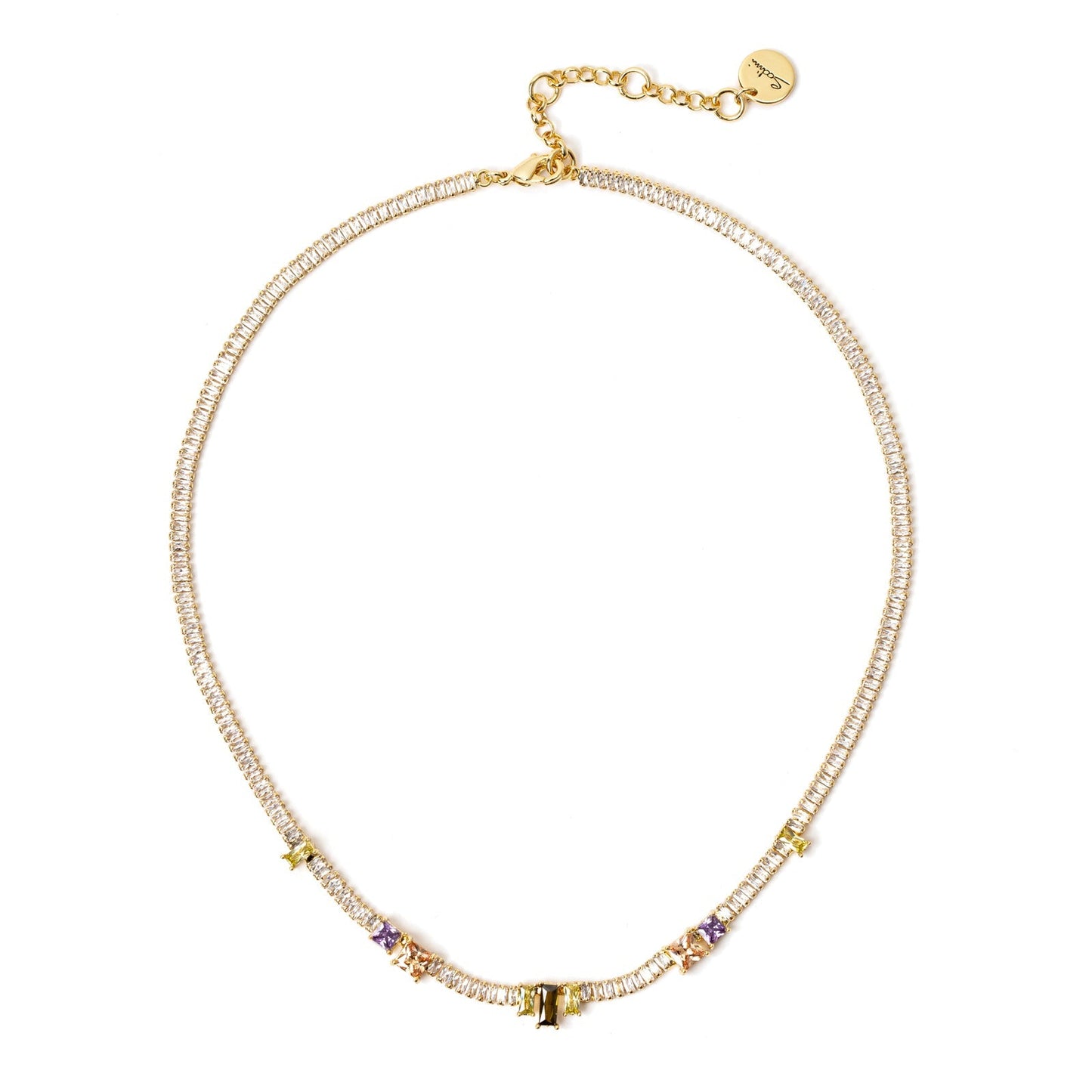 Girocollo con filo di zirconi Ishtar - Multicolor