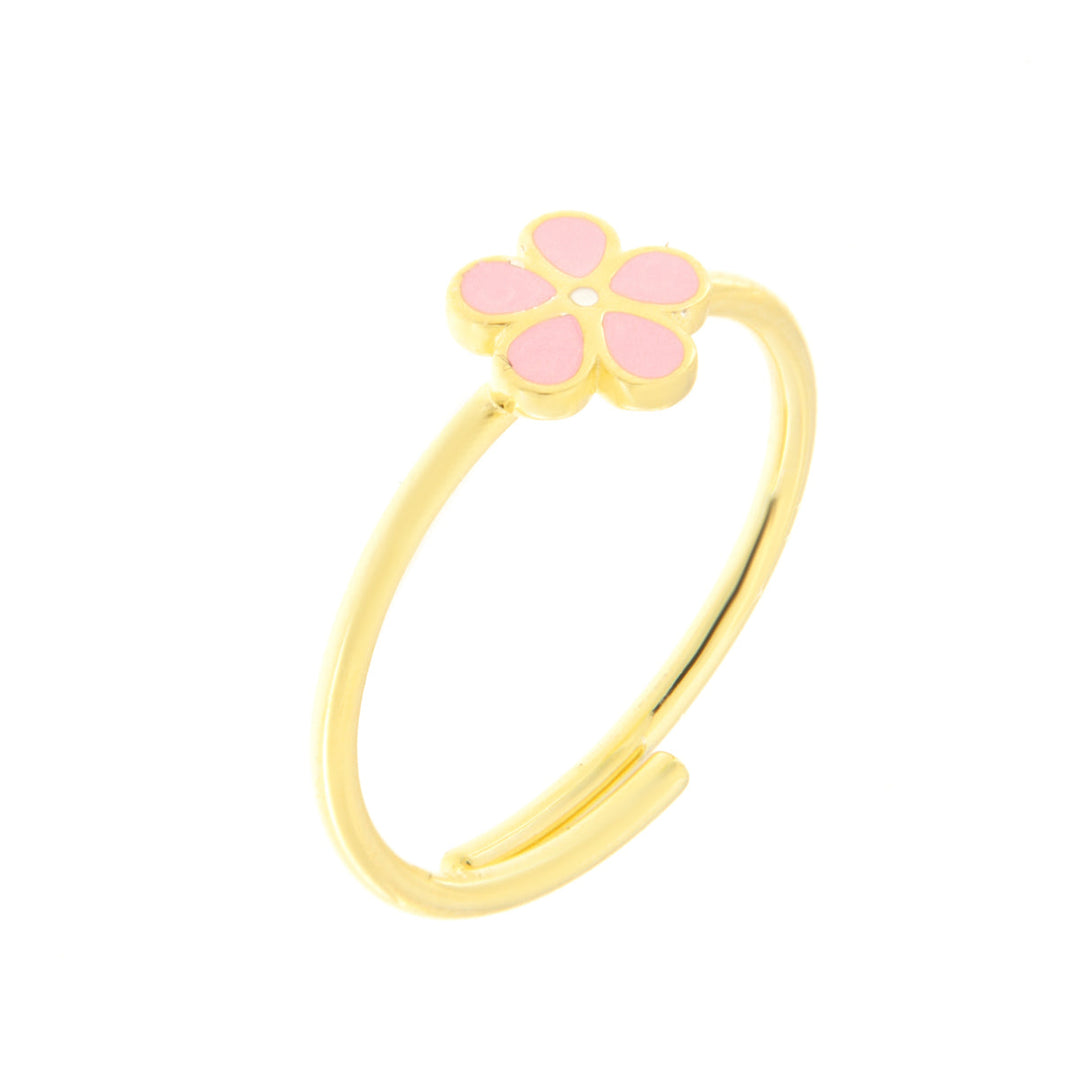 Anello in Argento 925 con fiore rosa