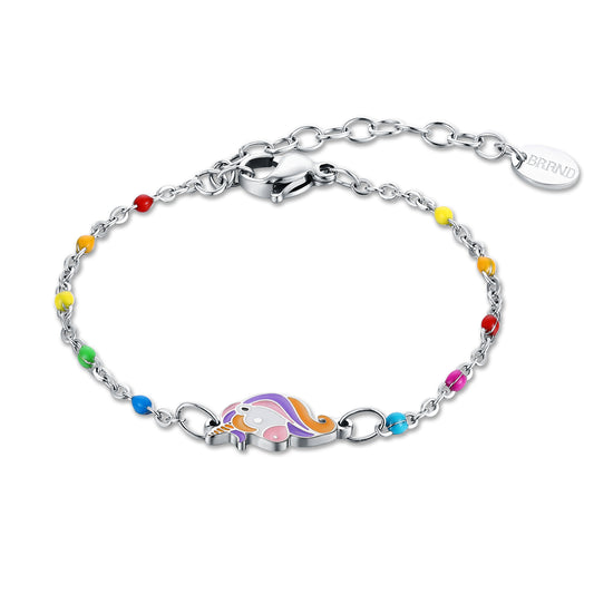 Bracciale Arcobaleno Con Unicorno