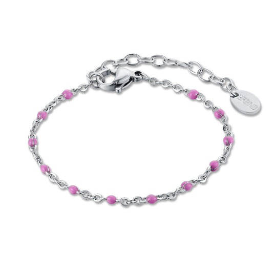 Bracciale Catena Smalto Viola