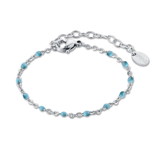 Bracciale Catena Smalto Turchese