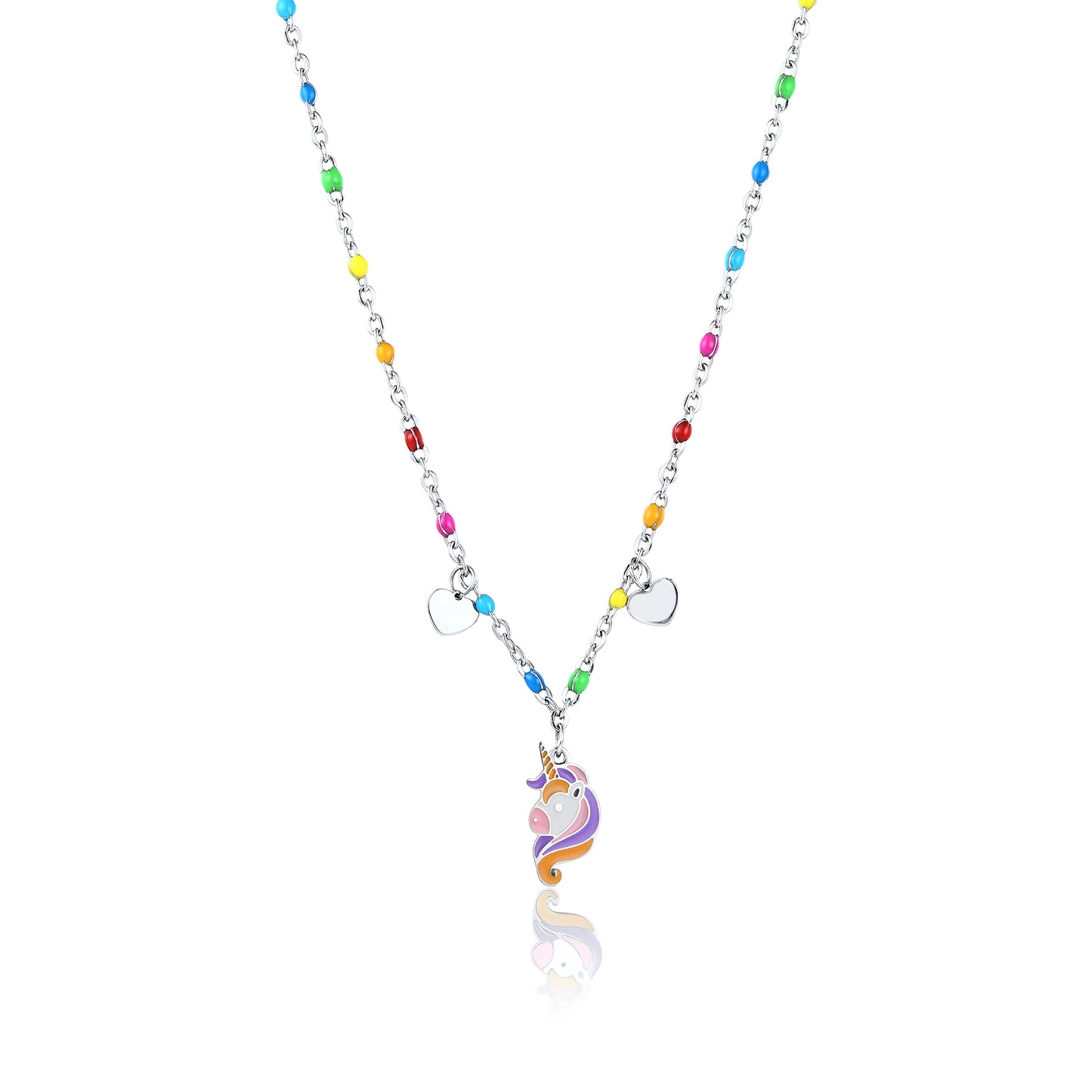 Collana Unicorno E Cuori