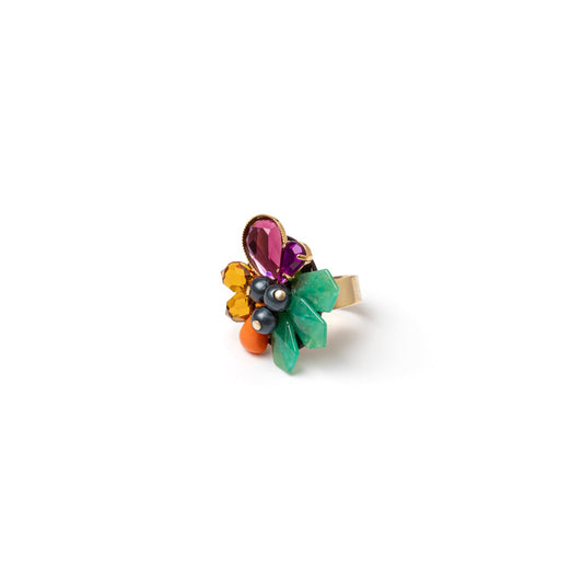 Anello con grande charm Colleen - Multicolor