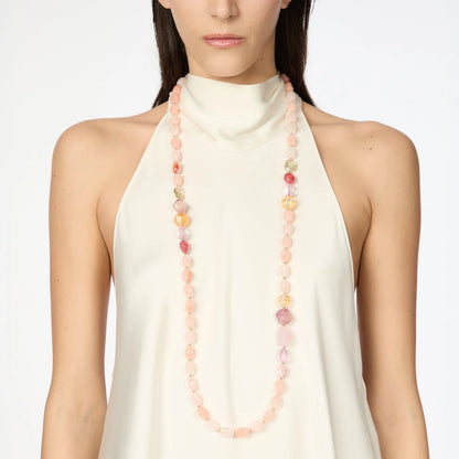 Collana lunga Santa Margherita - Bianco