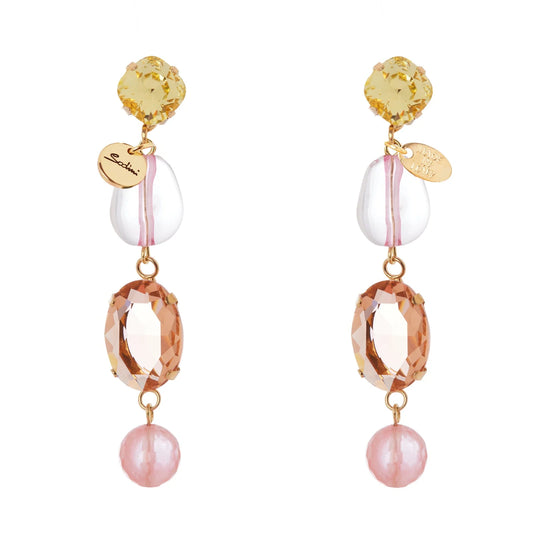 Orecchini lunghi Santa Margherita - Multicolor