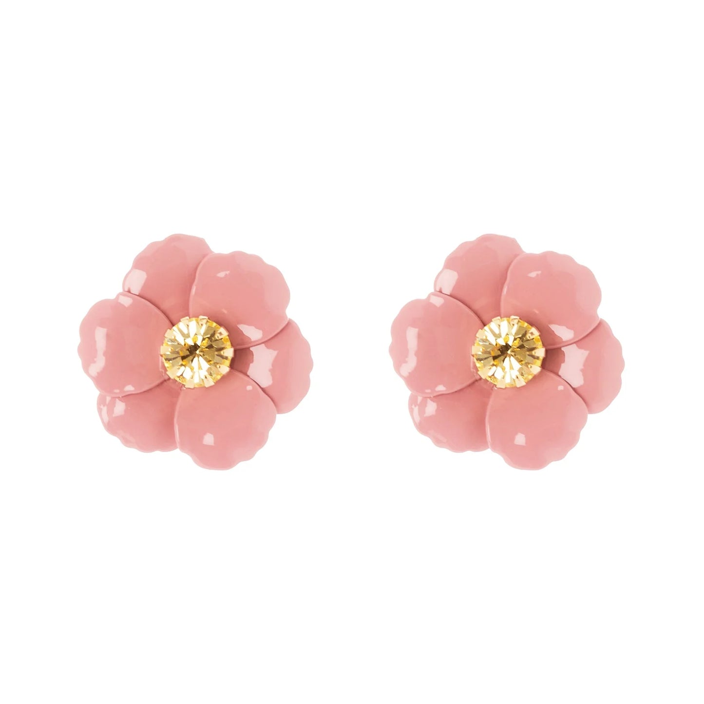 Orecchini piccolo fiore Santa Margherita - Rosa