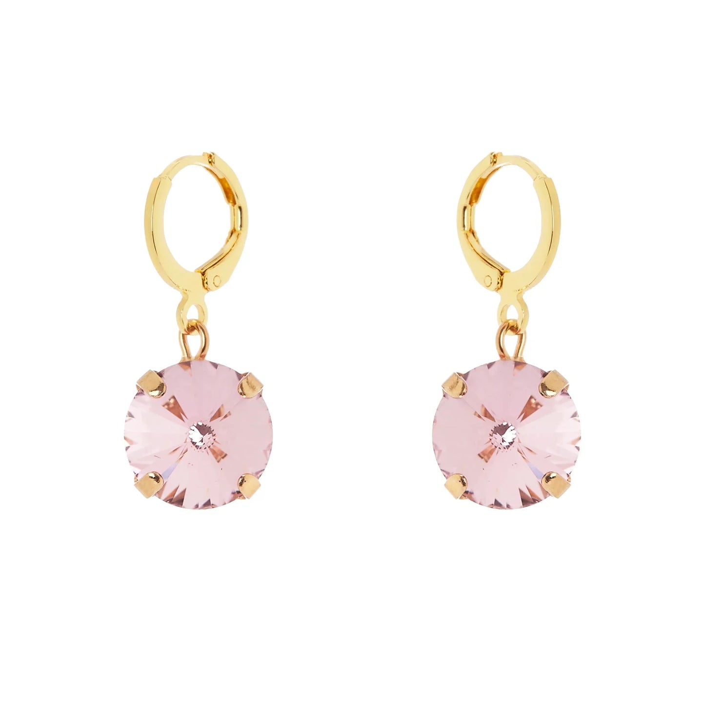 Orecchini cerchietto e disco Santa Margherita - Rosa