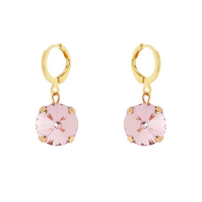 Orecchini cerchietto e disco Santa Margherita - Rosa