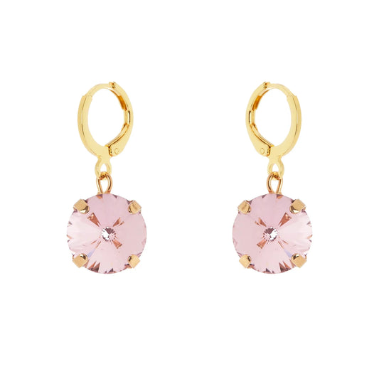 Orecchini cerchietto e disco Santa Margherita - Rosa