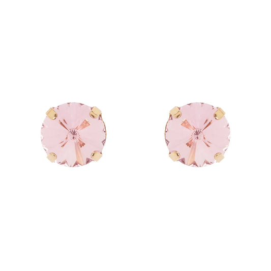 Orecchini cristallo tondo Santa Margherita - Rosa