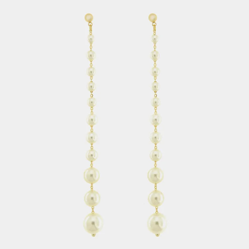 Orecchini in Metallo con perle