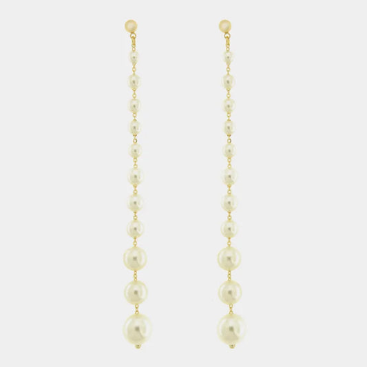 Orecchini in Metallo con perle