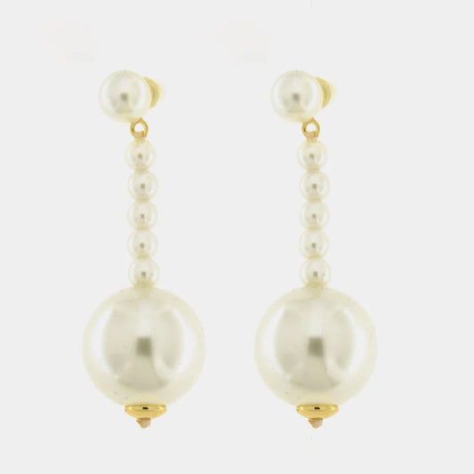 Orecchini in Metallo perle pendenti
