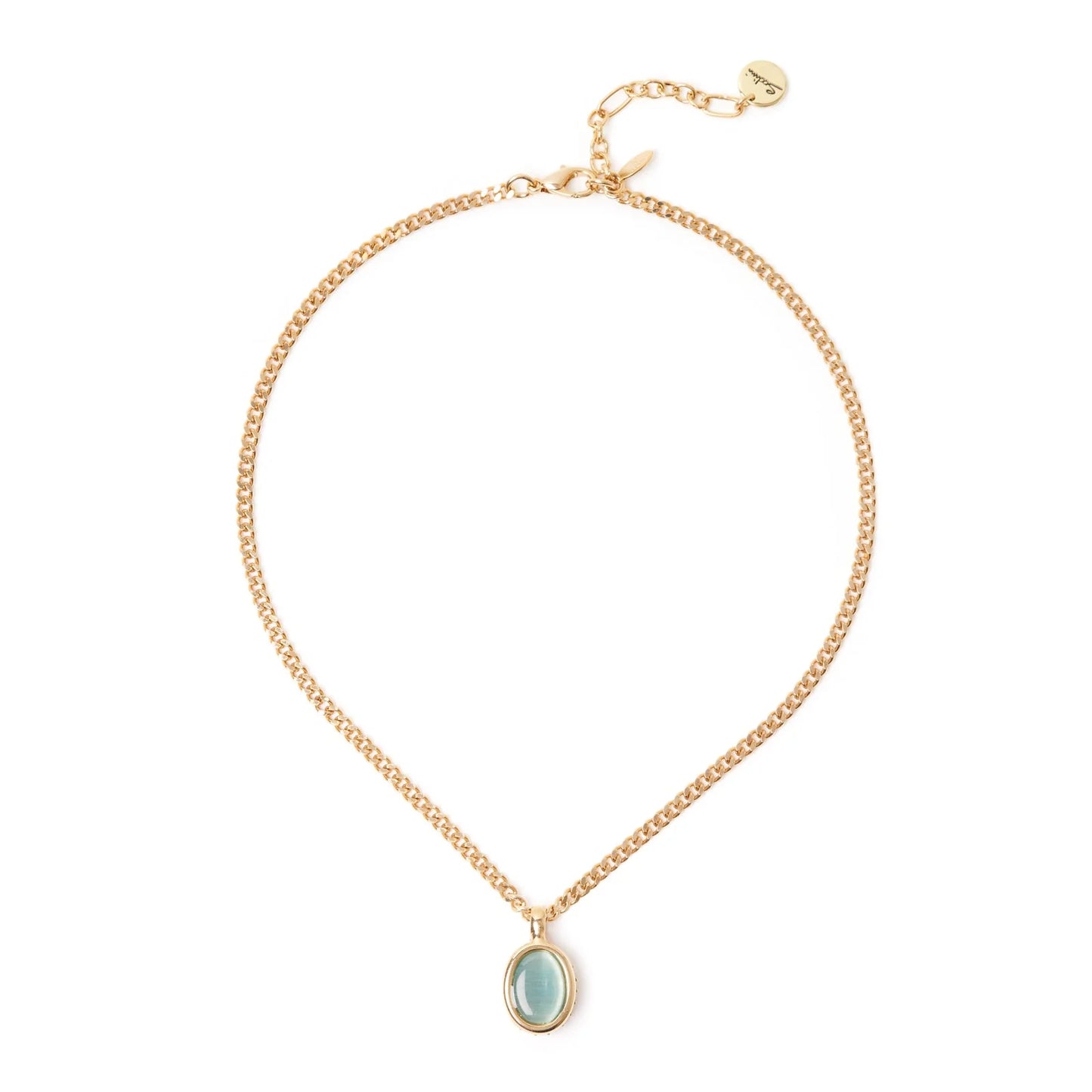 Girocollo groumette e cabochon Tarocchi - Blu