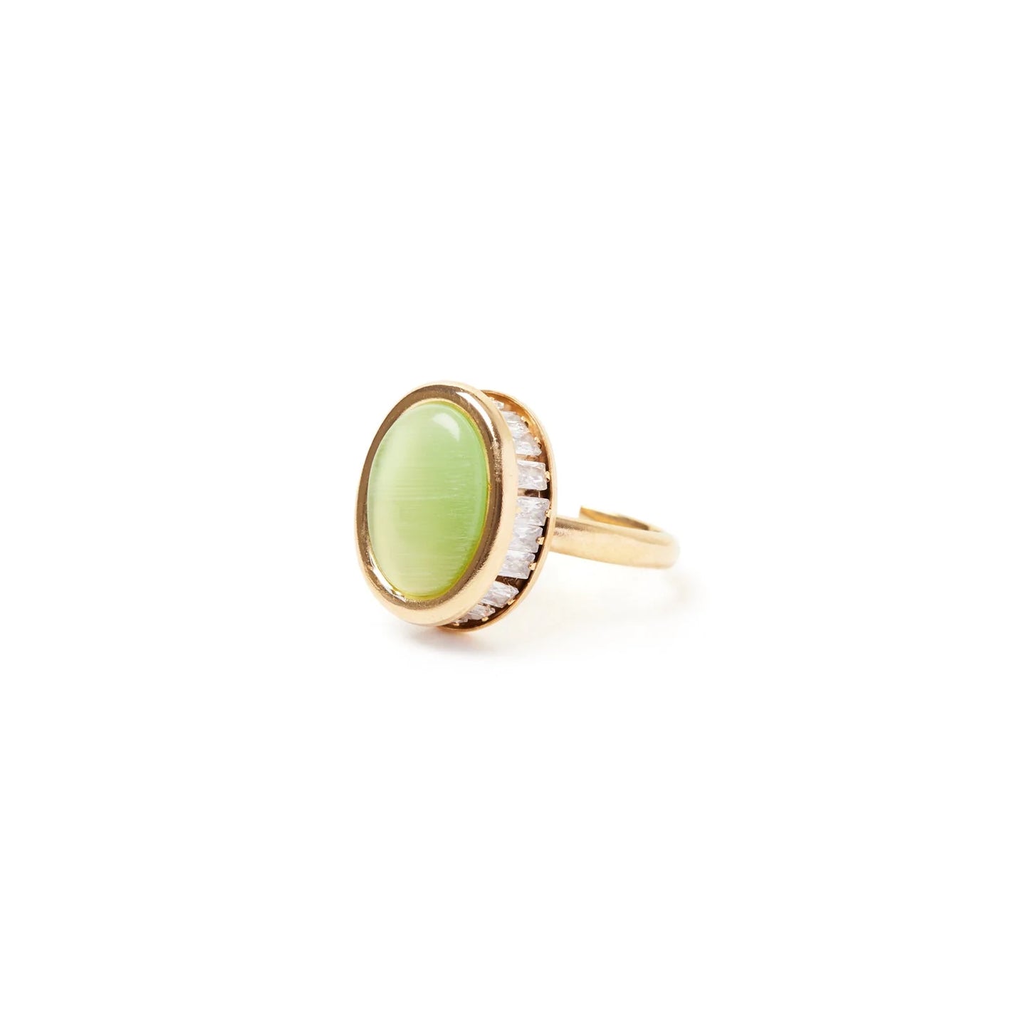 Anello con cilindretto Tarocchi - Verde