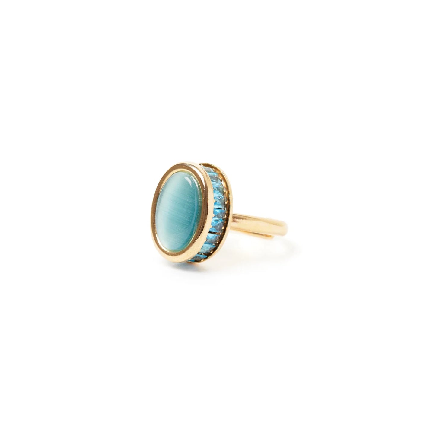 Anello con cilindretto Tarocchi - Blu