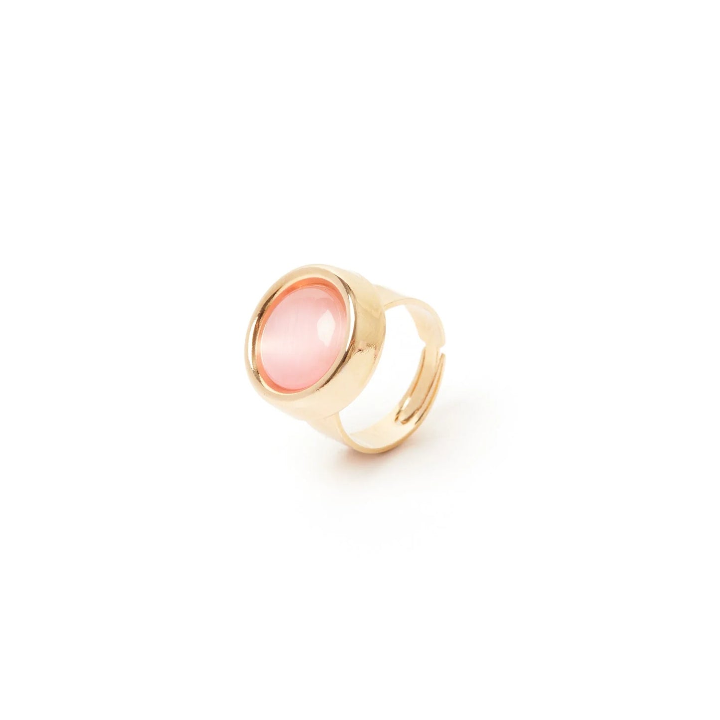 Anello con cabochon incassato Tarocchi - Rosa