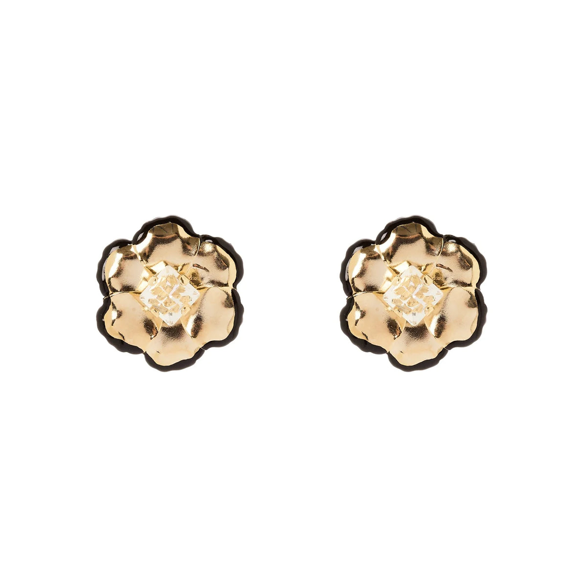 Orecchini piccolo fiore La Dame - Oro
