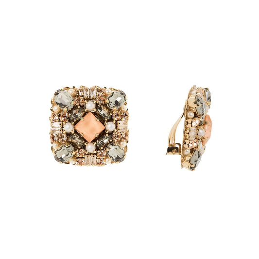 Orecchini charm quadrato Hera - Multicolor