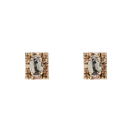 Orecchini piccolo charm geometrico Hera - Grigio