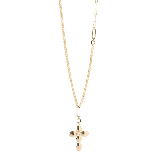 Collana lunga catena croce Ember - Oro