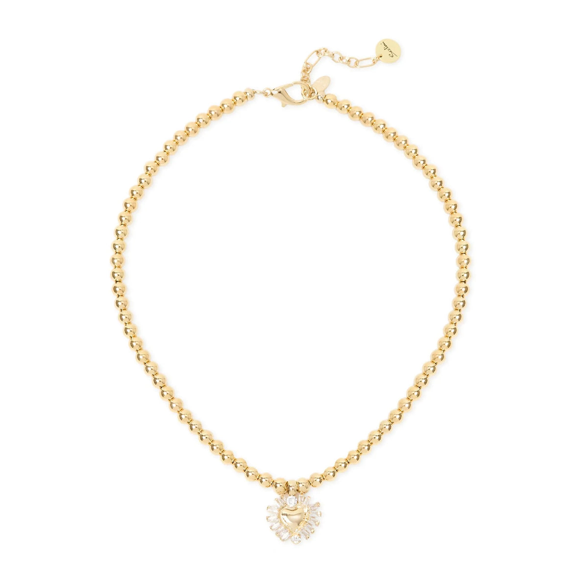 Collana sfere e cuore Ember - Oro